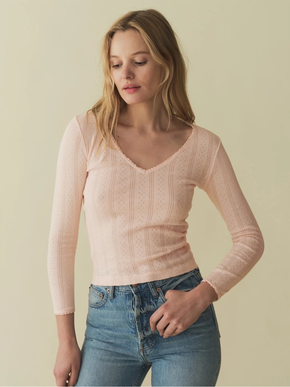 DOEN Cilla Tee in Petunia Pink - XS